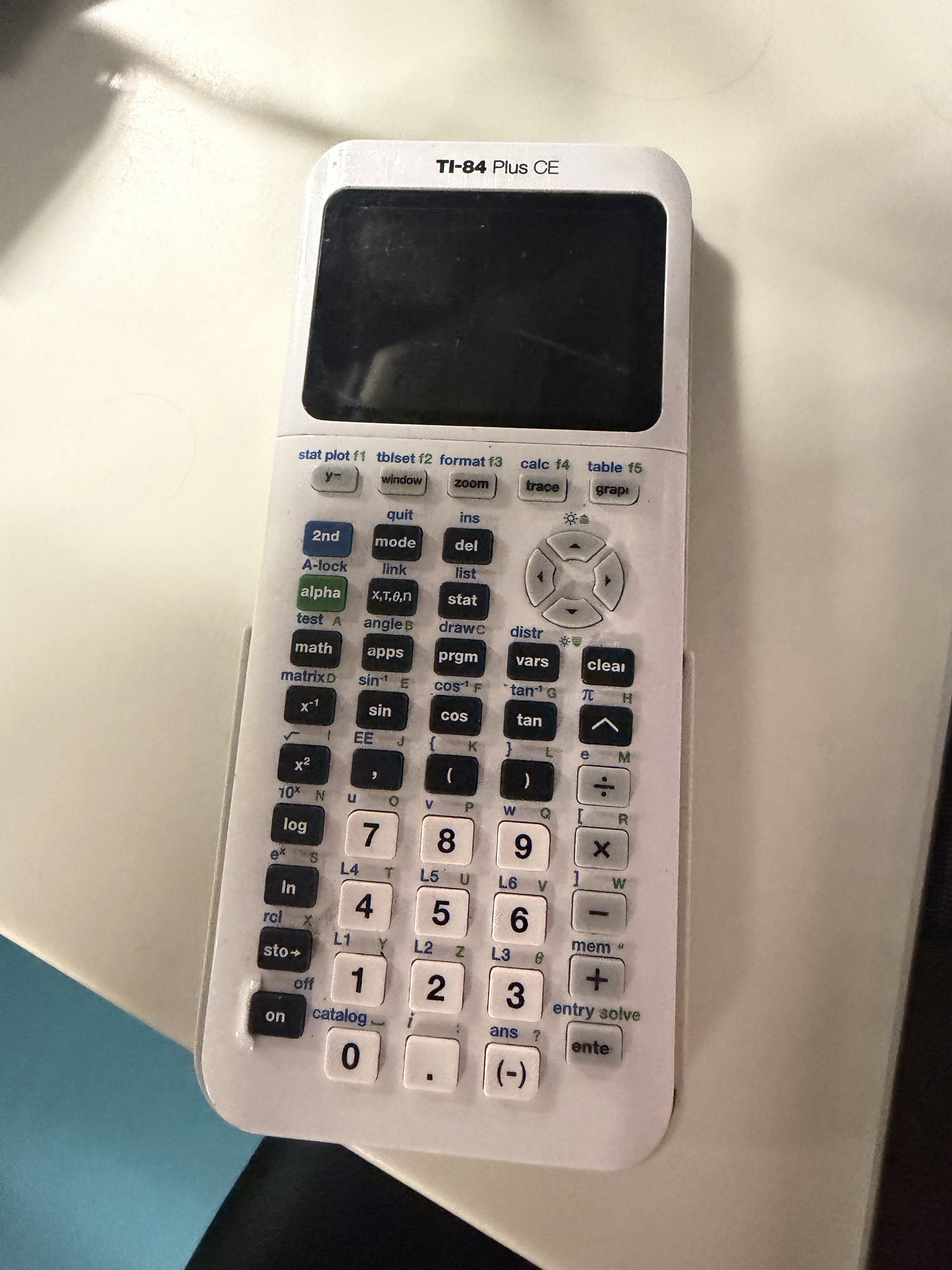 TI-84 White Calculator